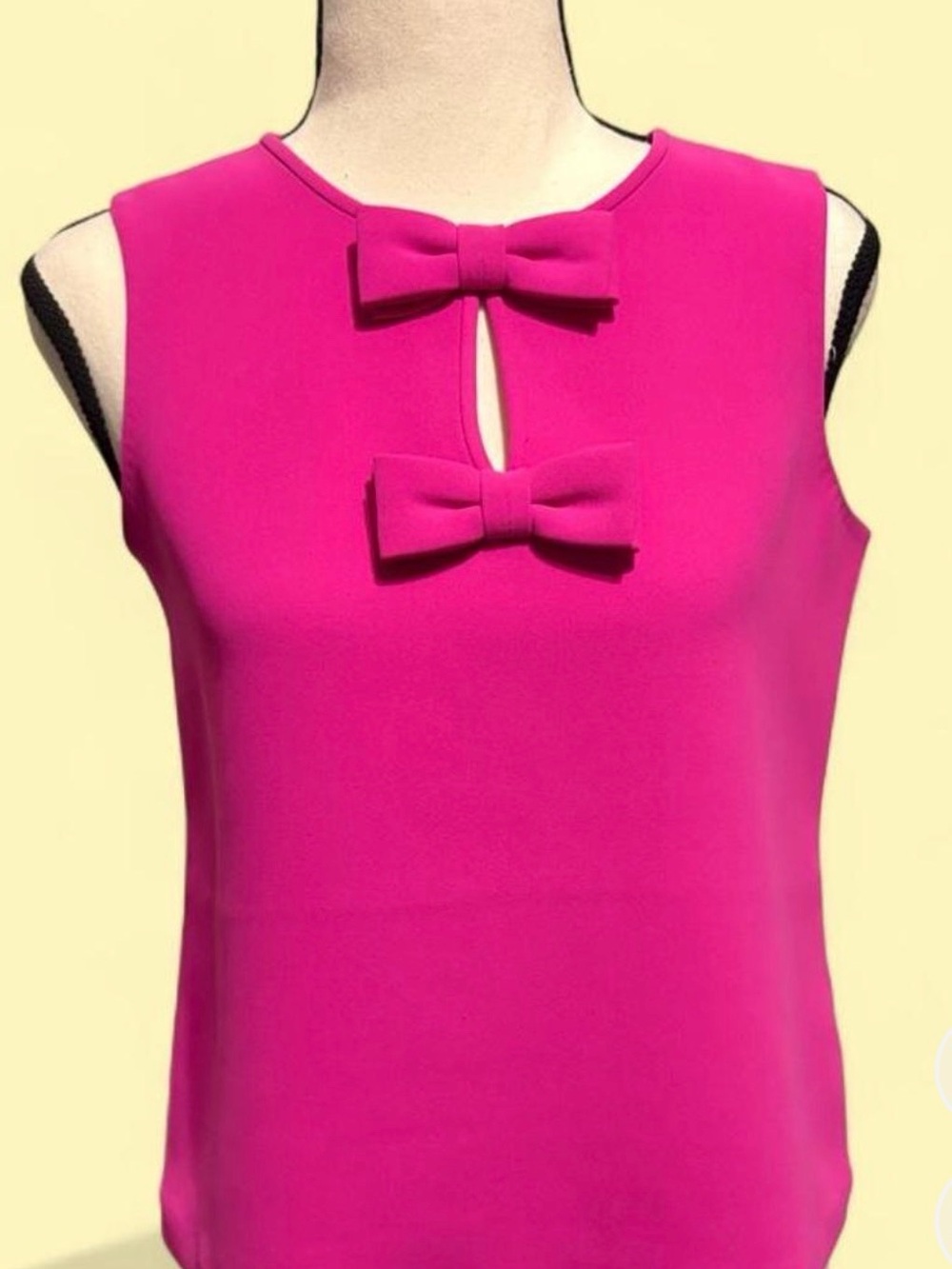 kate spade Fuchsia Sleeveless Bow-Front Camisole Size 6